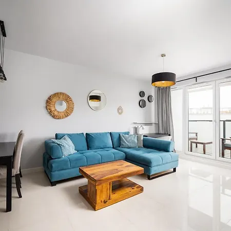 Apartament Bluszczanska Blue Modern